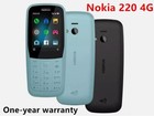 Unlocked Nokia220 4G Fm radio Bluetooth 0.3Mp 16Mb cell Phone 1 year warranty