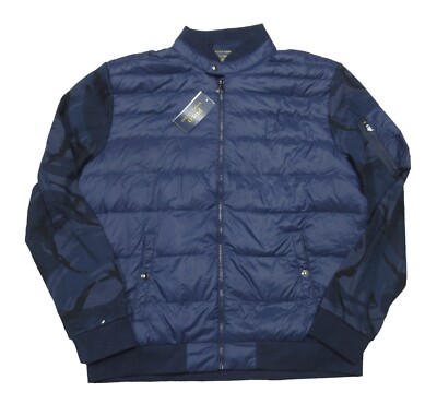 Polo Ralph Lauren Men's Cruise Navy Double Knit Full Zip Down