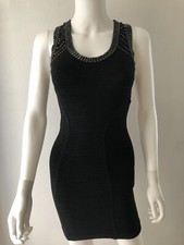 Guess By Marciano Women's Dress Bodycon Black Sleeveless Rhinestones Size XS
