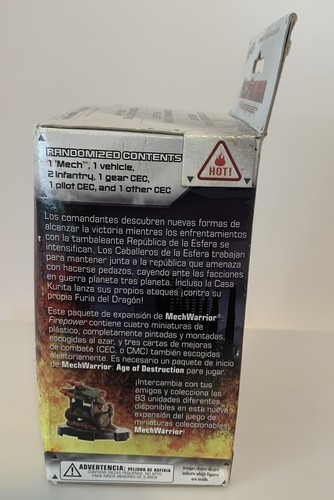 Mech Warrior Firepower Booster Pack Wizkids 2005 Battle Tech New Factory Sealed - Picture 3 of 7