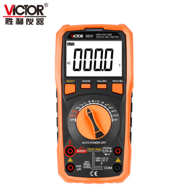 VICTOR 9820 2000V High-voltage Multimeter AC-DC Multimeter Digital