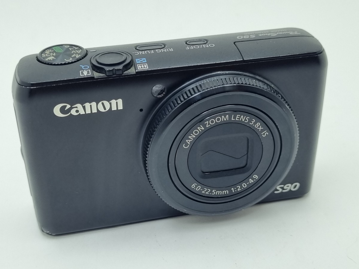 Canon PowerShot S90 10.0MP Digital Camera - Black, charger Canon PowerShot S90 10.0MP Digital Camera - Black, charger
