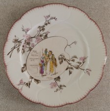 BELLE ASSIETTE JEAN POUYAT LIMOGES MAJORELLE NANCY " MONDE RENVERSÉ " (4/4)