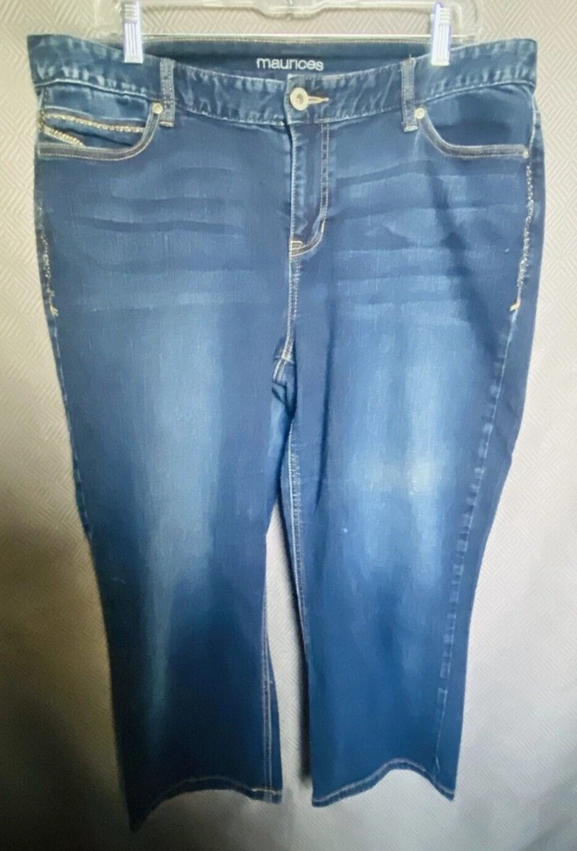 Dark wash capris deals