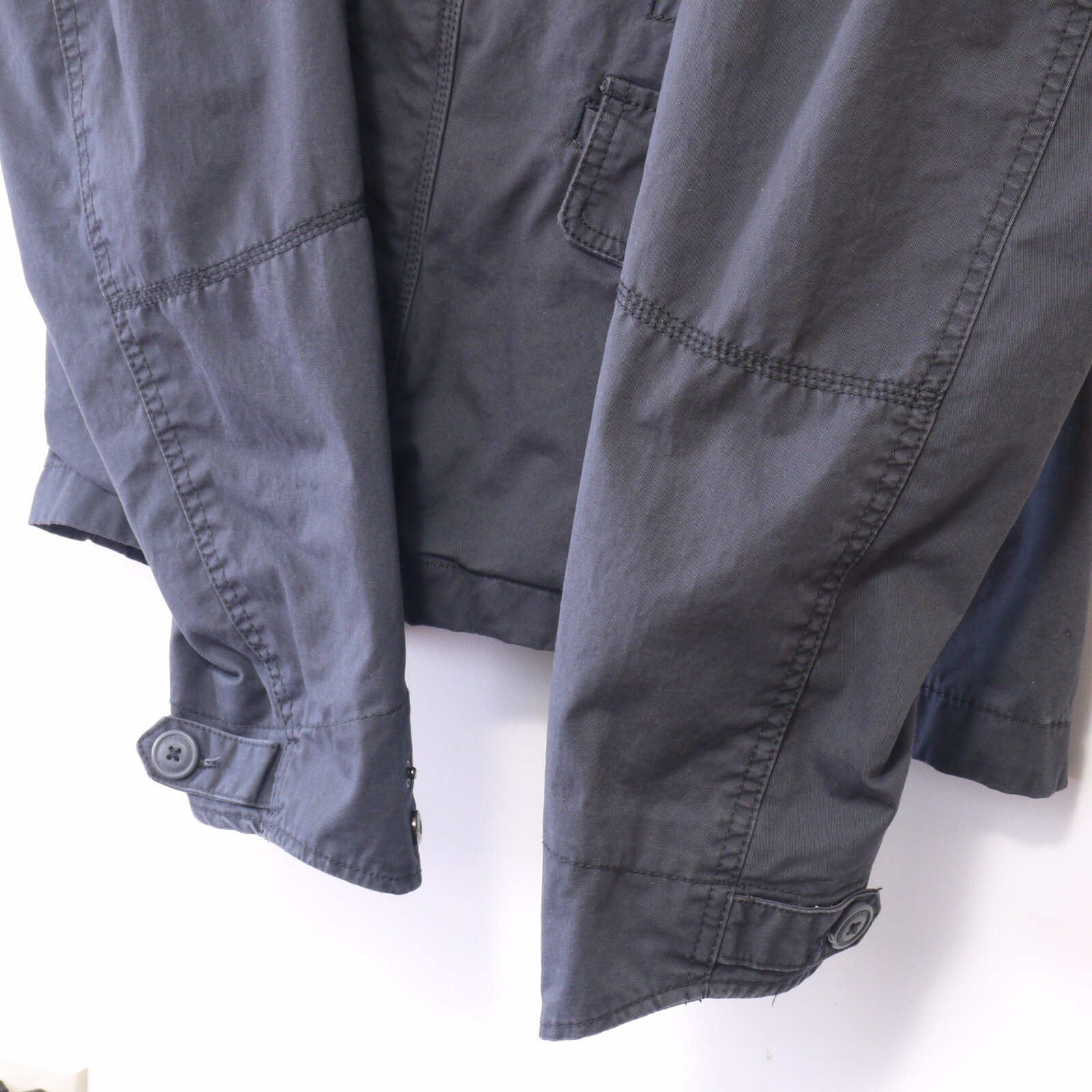 Brandit Mens 2XL Military-style Field Jacket W/ Collapsing Hood, Dark Blue