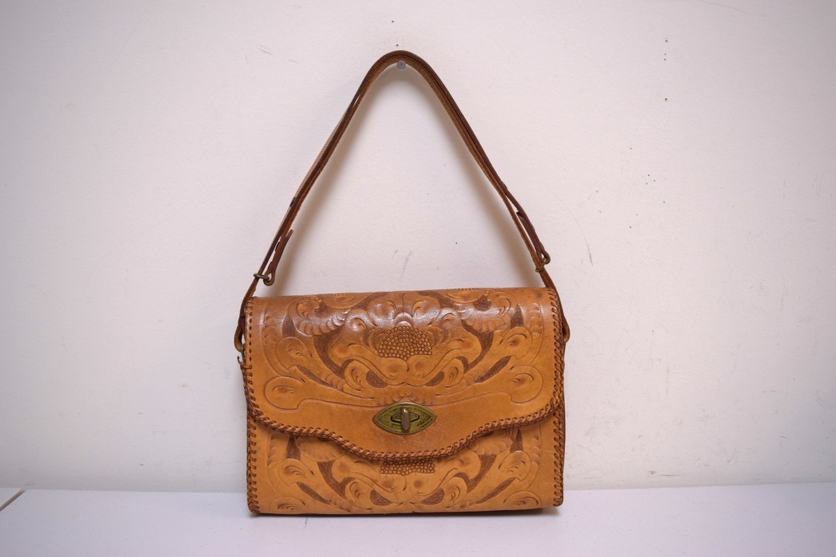 バッグ vintage brown leather design hand bag Vintage Style Brown Leather Handbag Full Grain Leather Purse