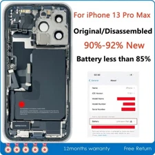 Middle Frame Housing For iPhone 13 Pro Max Back Cover Battery NFC Wireless 90%