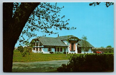 Chalet Wasserhaus Monroe Wisconsin Postcard N1I