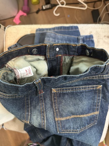 Arizona Jean Co Jeans Boys Size 10 Slim Straight Leg Medium Wash Denim Pants - Picture 3 of 4