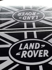 Land Rover union jack 160 x 100mm Laminated Vehicle Graphic