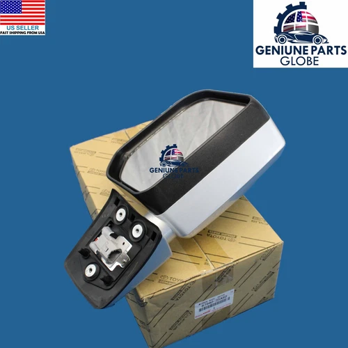 GENUINE OEM TOYOTA FJ CRUISER SILVER LEFT DOOR POWER MIRROR W/LAMP 87940-35A60