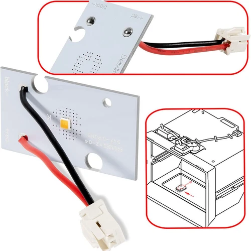 6Pack W10843353 Fridge LED Light PCB Board For Jenn-Air KitchenAid Whirlpool - Picture 4 of 8