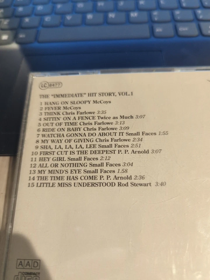 CD 2873 - Small Faces, McCoys, Rod Stewart, Chris Farlow- Immediate Hits Story- Foto 2 de 2