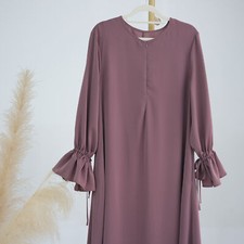 Kaftan Women Muslim Long Dress Abaya Dubai Robe Modest Ramadan Gown Islamic Prom