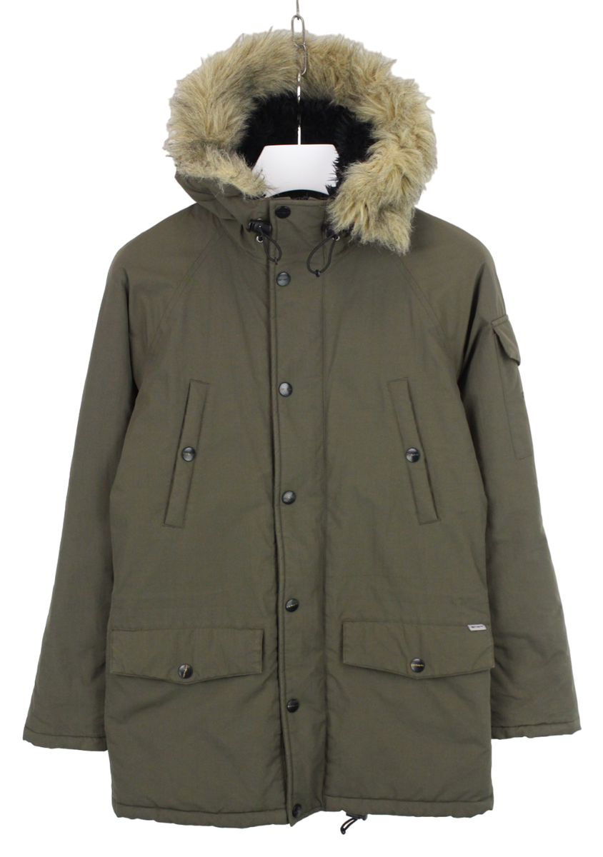 CARHARTT Jacket Men's SMALL Parka Full Zip Padded Hooded Mid CARHARTT Jacket Men's SMALL Parka Full Zip Padded Hooded Mid