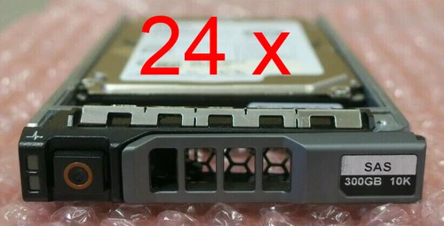 24 x Dell 300GB SAS 10k 6Gbps 2.5" Hard Drive PGHJG for Dell PowerEdge Servers