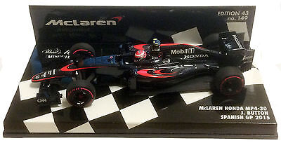 Minichamps McLaren Honda MP4-30 #22 Spanish GP 2015 - Jenson Minichamps McLaren Honda MP4-30 #22 Spanish GP 2015 - Jenson
