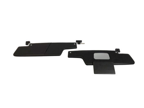 Sunvisor Sun Visors Set with Mirror Bracket for Porsche 914 1969-1976 BLACK LHD - Picture 3 of 5