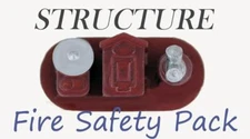 S Scale Building FIRE SAFETY Pack 3 structure Fire details for your structures