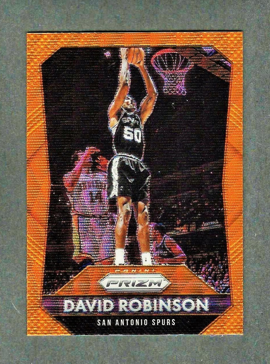 2015-16 Panini Prizm Orange Wave #293 David Robinson San Antonio Spurs