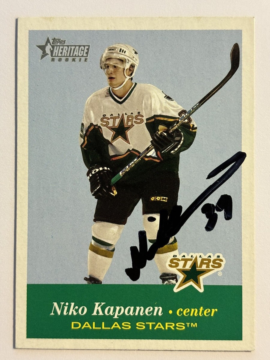 NIKO KAPANEN DALLAS STARS 2001 TOPPS #139 NHL AUTOGRAPHED HOCKEY
