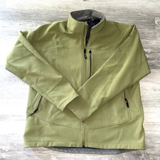 Eastern Mountain Sports Men's Winter Windbreaker Jacket XXL Green Pockets Fleece