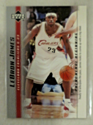 2003-04 UPPER DECK BOX SET LEBRON JAMES ROOKIE CARD #19