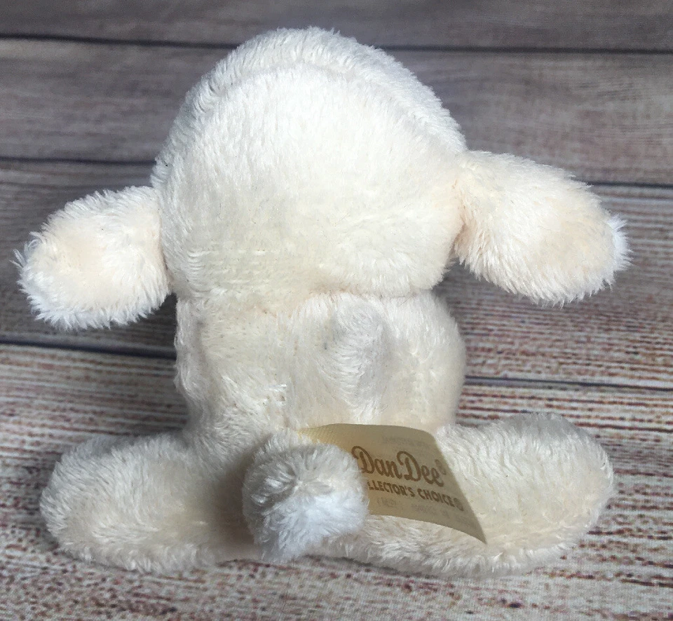 Dan Dee Lamb Plush Stuffed Animal Sheep Hugs 4" Squeeze Pinch Mini Soft Baby Toy - Image 2 of 4