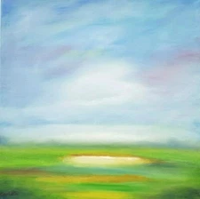 Oil Painting Impressionism Landscape Wall Decor Modern Surreal Sky Carlotta Art