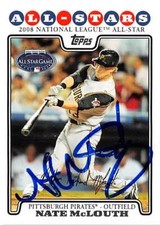Nate McLouth autographed Baseball Card (Pirates) 2008 Topps All Star #UH34