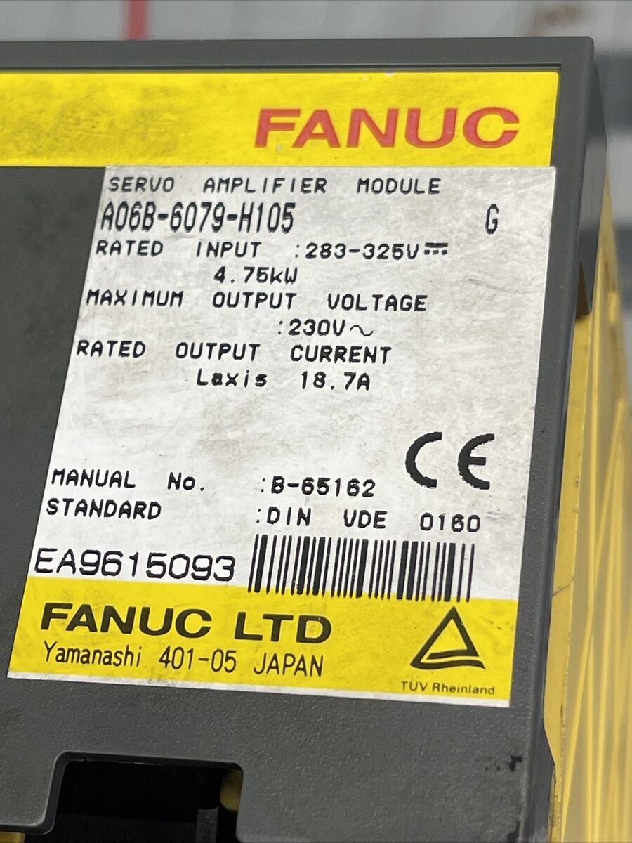 GE Fanuc A06B-6079-H105 /G Single-axis Servo Amplifier GE Fanuc A06B-6079-H105 /G Single-axis Servo Amplifier