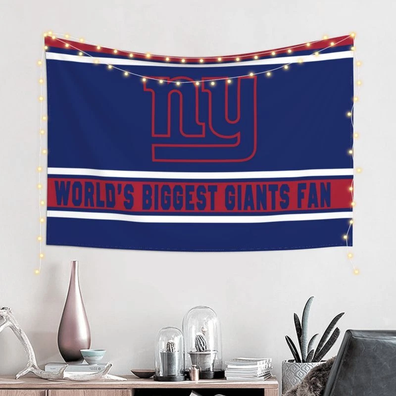 World s Biggest New York Giants Fan Banner Wall Decoration Tapestry 60x40in
