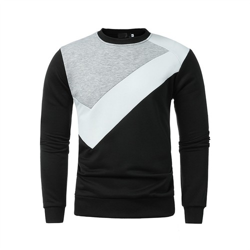 Men's Casual Sweatshirt Sports Long Sleeve Pullover Sweatshirt Hoodie Tops - Picture 3 of 13