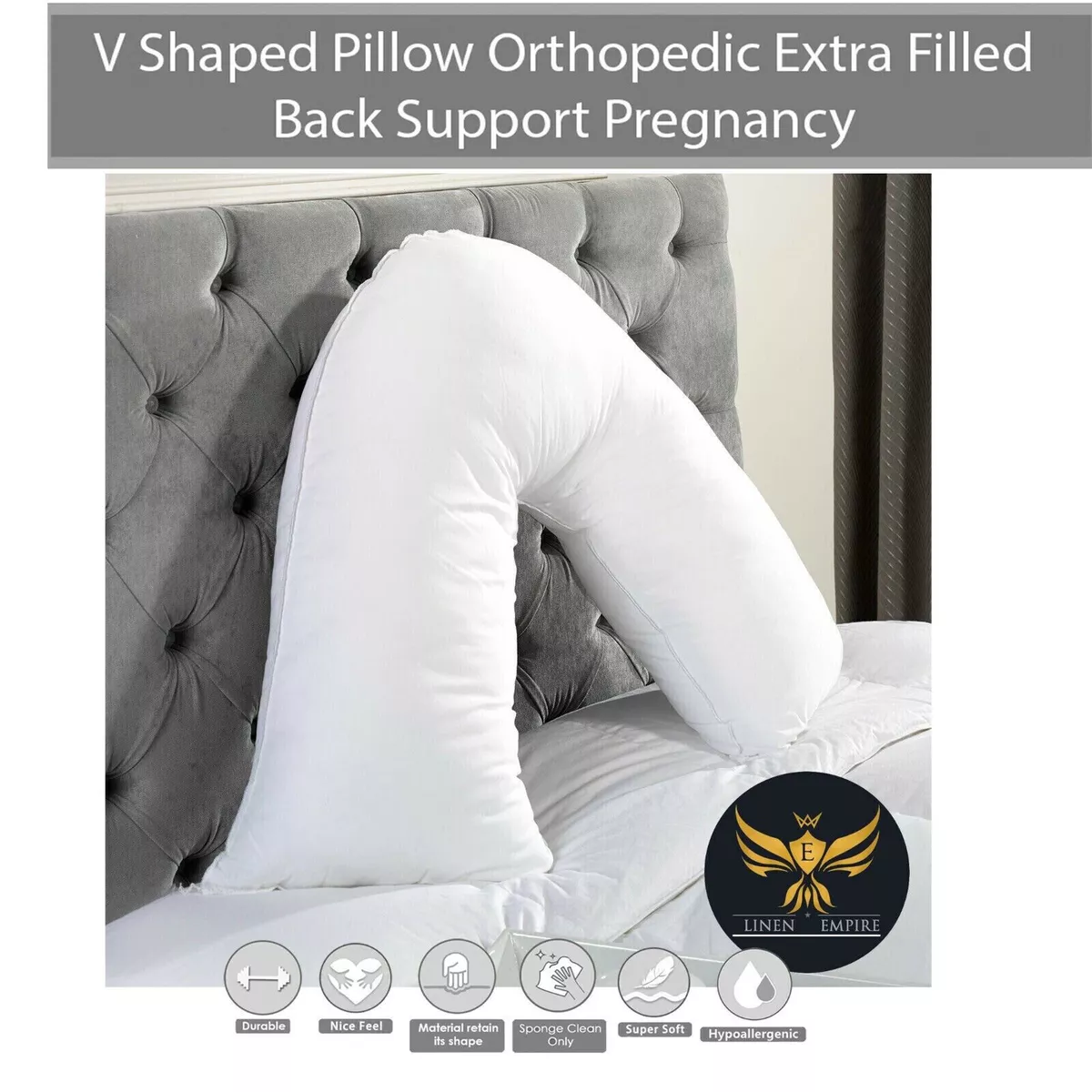 Memory foam shop v shaped pillow