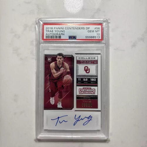 2018 Panini Contenders Draft Picks - RPS College Ticket #56 Trae Young (AU, RC)