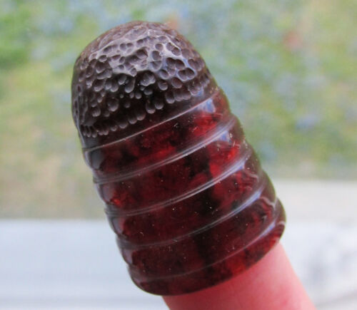 Antique Pressed Baltic Amber Thimble 4.7g.
