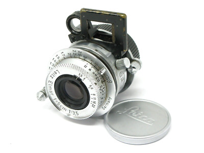 Leica Leitz Wetzlar 50mm f3.5 Elmar Standard Prime Lens & NOOKY Close Up Device
