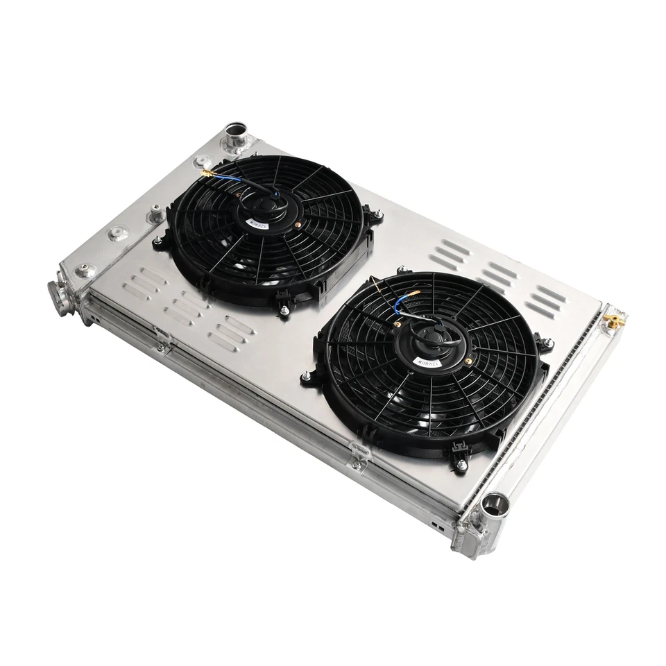 Radiador de aluminio de 3 filas con ventilador de cubierta para Chevy Camaro 78-87 Monte Carlo 1970-81 Foto 4 de 4