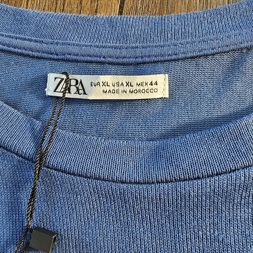 Zara Men's Short Sleeve Rib Shirt Size XL - Picture 10 of 10