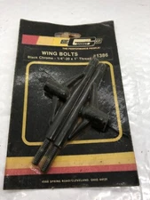 Mr. Gasket Black Chrome Valve Cover  Wing Bolts #1386 1/4”X20X1” Thread