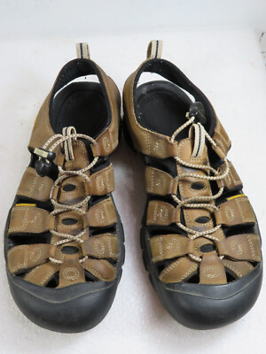 Nice Rare ! Men's KEEN newport leather h2  water SANDALS comfy 10M $135