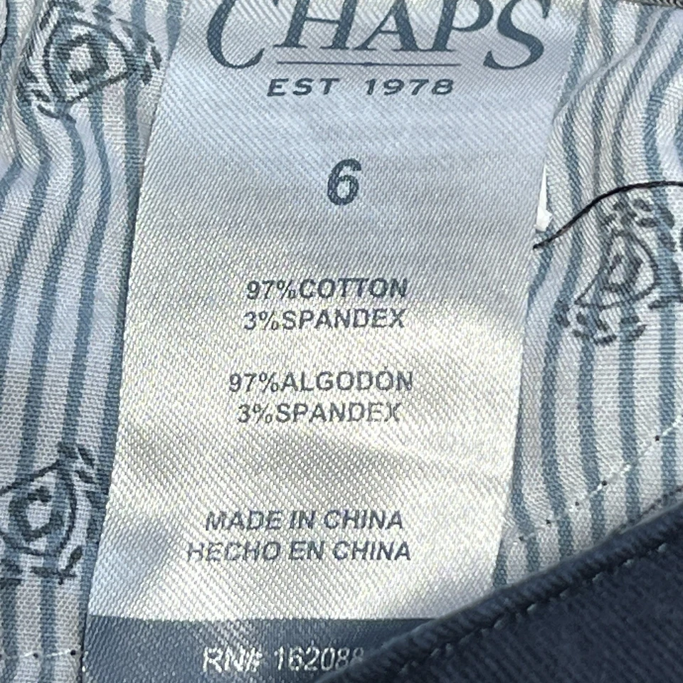 Chaps Pants Boys 6 Slacks Dress Blue Preppy School Play - Image 4 of 4