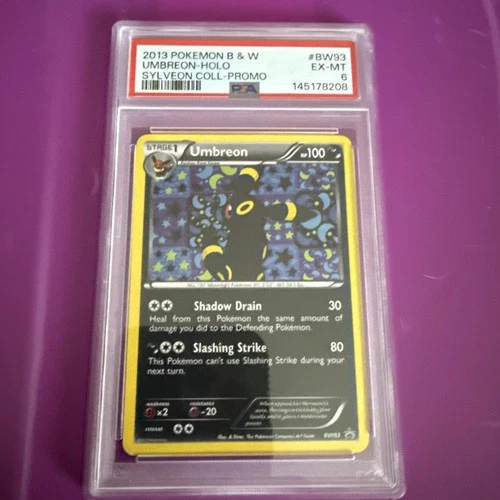 2013 POKEMON BLACK & WHITE PROMO #BW93 UMBREON-HOLO SYLVEON COLL-PROMO PSA 6