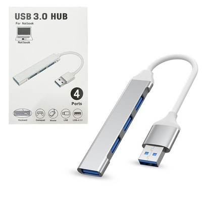 Multi 4 Port USB Hub 3.0 Extender Splitter Adapter Mac PC Flash Drives Desktop