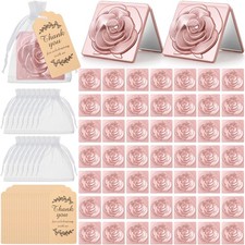 150 Pcs Rose Compact Mirrors Bulk Sweet Quinceanera 16 Party Favors Include 5...