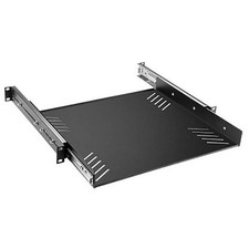 Adam Hall 87556 Rack Tray 1U 19-Inch Black Steel