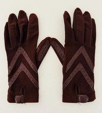 Isotoner Aris Women's Burgundy GLOVES Size OS Antron Nylon
