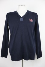 Paul  Shark Men's Sweater Size 5 V-Neck Man Casual Vintage Italy Wool Buttons