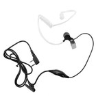 2Pin Walkie Talkie Earpiece Mic Headset PTT Two-way Security Radio Acoustic Tube