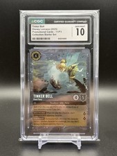 Disney Lorcana Tinkerbell Giant Fairy Fabled Collection 11/P3 Promo CGC 10